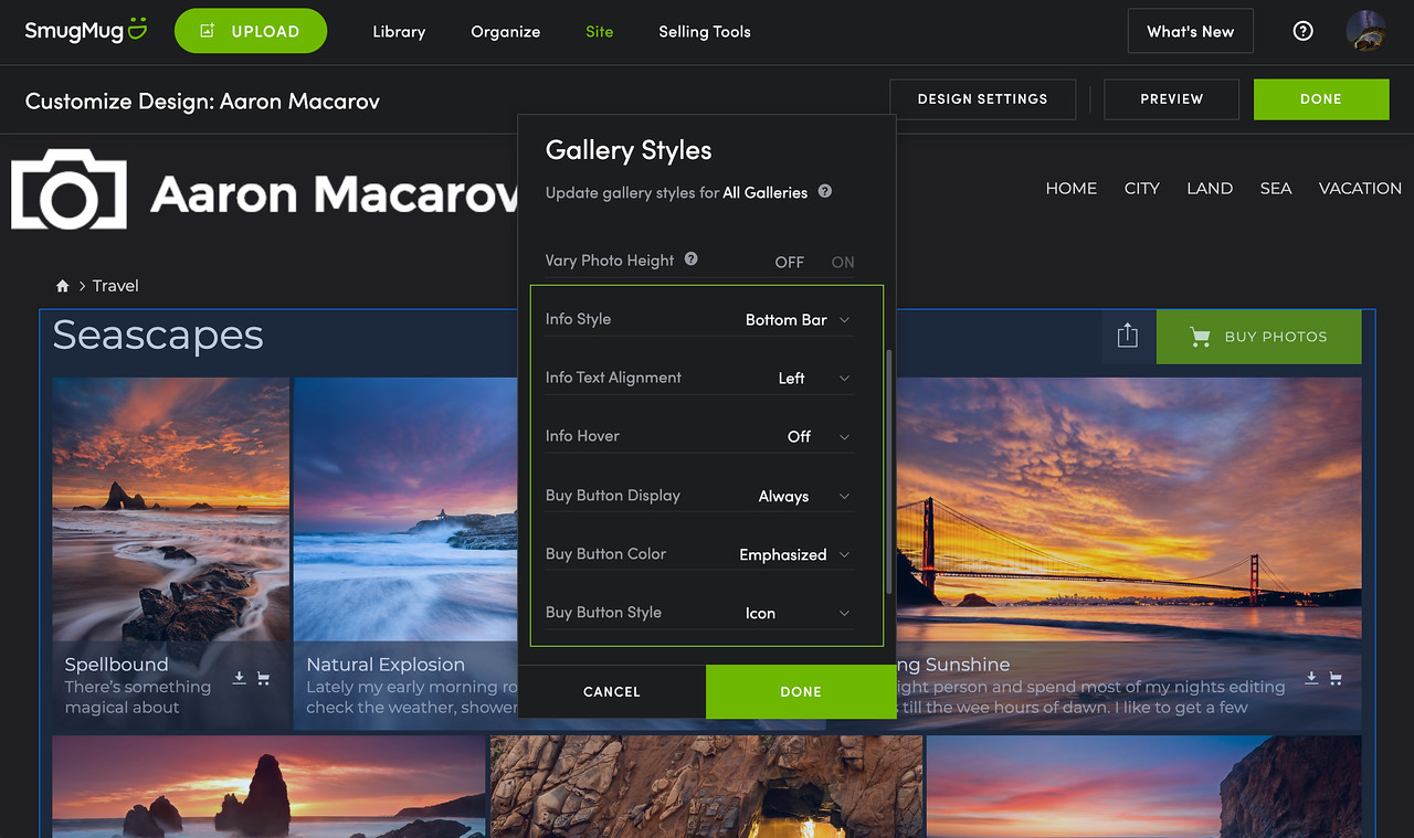 Apply color effects to uploaded photos – SmugMug Support